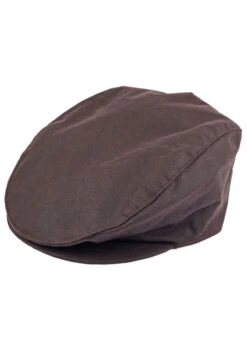 Men's Waxed Cotton Flat Cap -Dents Luxury Accessories Sales 1 2109 20brown