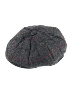 Men's Abraham Moon Check Tweed Newsboy Cap -Dents Luxury Accessories Sales 1 3039 Charcoal b4f932b7 83c1 404f a329 813583b7a8e1