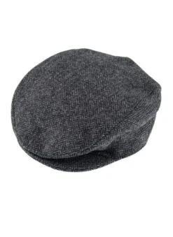 Men's Abraham Moon Herringbone Tweed Flat Cap 17 Men's Abraham Moon Herringbone Tweed Flat Cap -Dents Luxury Accessories Sales 1 3041Charcoal