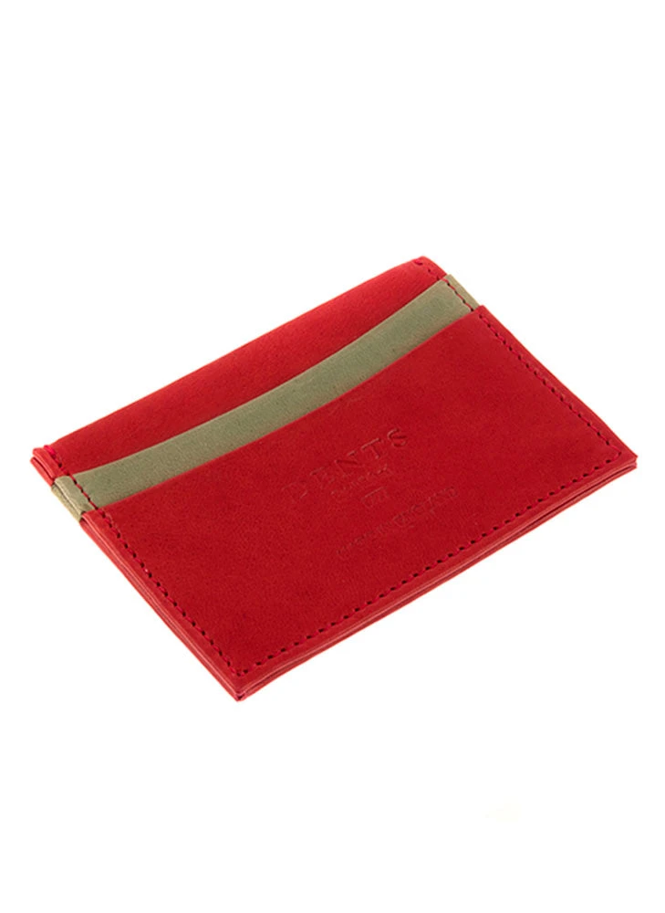 Heritage Two-Tone Lambskin Leather Card Holder 1 Heritage Two-Tone Lambskin Leather Card Holder