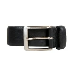 Men’s Heritage Pebble-Grain Leather Belt -Dents Luxury Accessories Sales 12 4606 Black 3 Cut out
