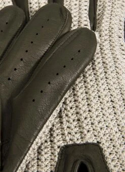 Men's Heritage Crochet-Back Leather Driving Gloves -Dents Luxury Accessories Sales 15 1003 20hunter 203