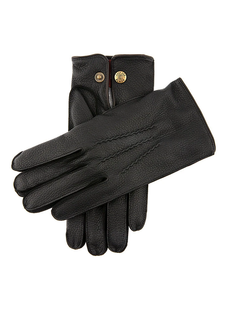 Men's Heritage Three-Point Cashmere-Lined Deerskin Leather Gloves 3 Men's Heritage Three-Point Cashmere-Lined Deerskin Leather Gloves - Image 3