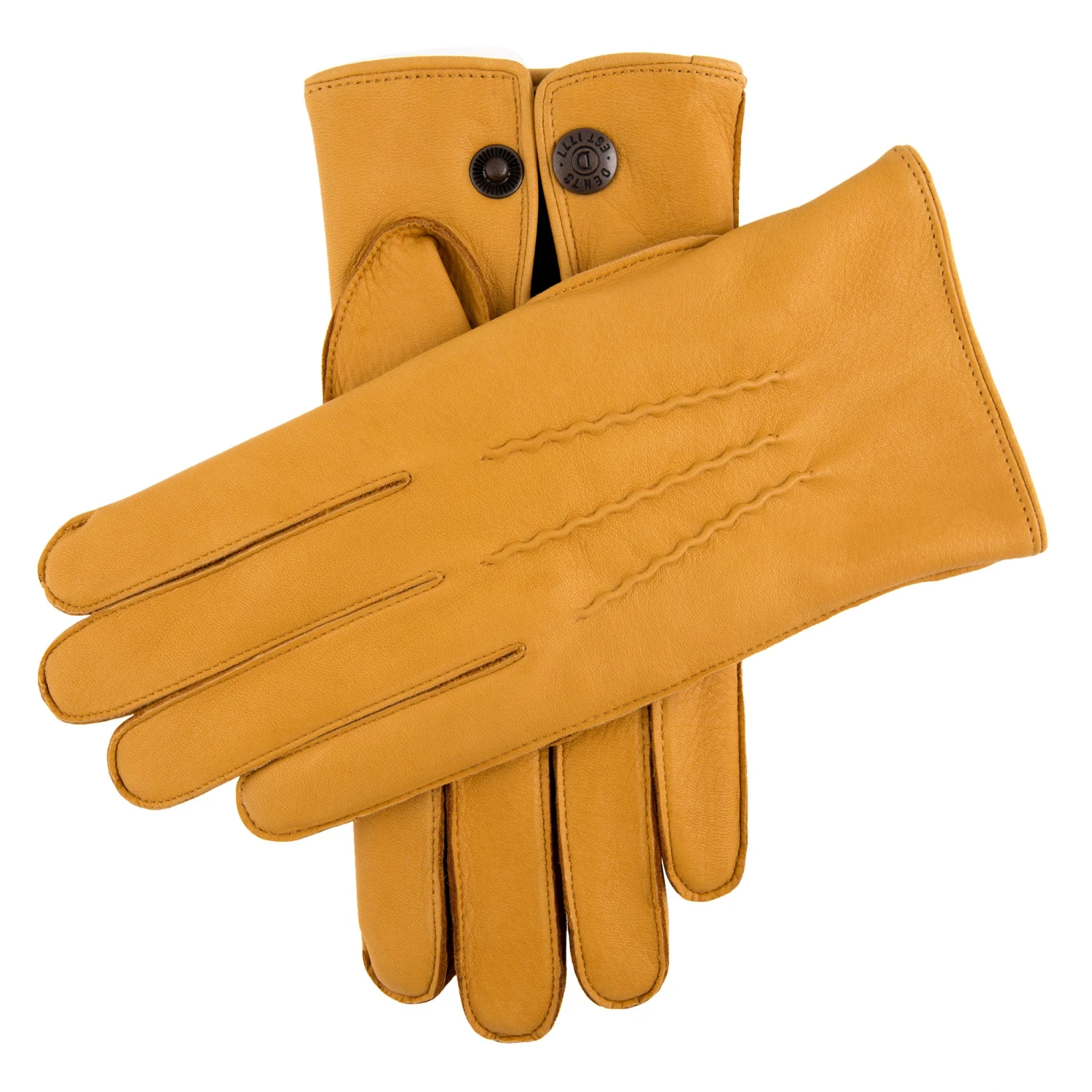 Men's Heritage Three-Point Cashmere-Lined Deerskin Leather Gloves 9 Men's Heritage Three-Point Cashmere-Lined Deerskin Leather Gloves - Image 9