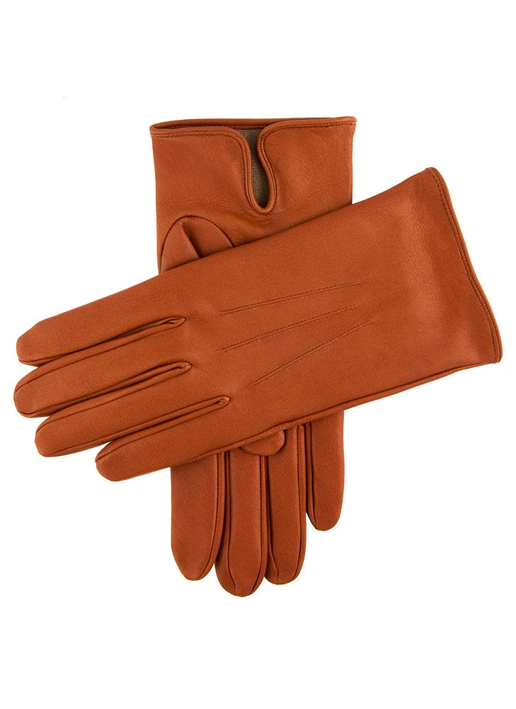 Men's Heritage Three-Point Silk-Lined Leather Gloves 4 Men's Heritage Three-Point Silk-Lined Leather Gloves - Image 4