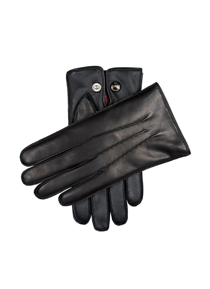 Men’s Heritage Touchscreen Three-Point Fur-Lined Leather Gloves 1 Men’s Heritage Touchscreen Three-Point Fur-Lined Leather Gloves