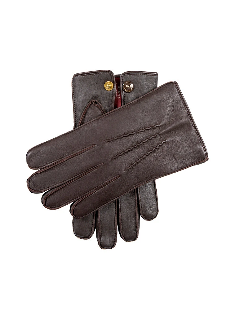 Men’s Heritage Touchscreen Three-Point Fur-Lined Leather Gloves 4 Men’s Heritage Touchscreen Three-Point Fur-Lined Leather Gloves - Image 4