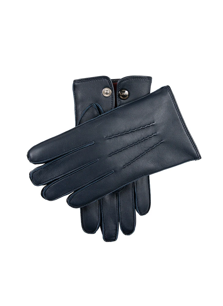 Men’s Heritage Touchscreen Three-Point Fur-Lined Leather Gloves 3 Men’s Heritage Touchscreen Three-Point Fur-Lined Leather Gloves - Image 3