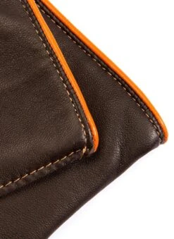 Men's Heritage Three-Point Cashmere-Lined Leather Gloves With Colour Contrast Details -Dents Luxury Accessories Sales 15 1514 brown tangerine tangerine tangerine 6 34e4d6fe c9f9 437e 8cdb 3882e6275ecc