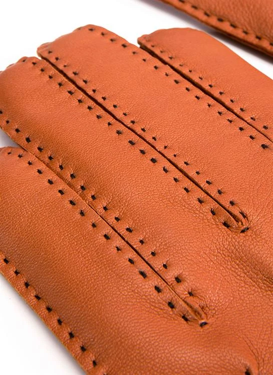 Men's Heritage Handsewn Three-Point Cashmere-Lined Leather Gloves 9 Men's Heritage Handsewn Three-Point Cashmere-Lined Leather Gloves - Image 9