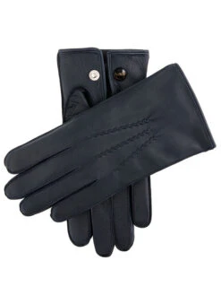 Men's Heritage Three-Point Fur-Lined Deerskin Leather Gloves 12 Men's Heritage Three-Point Fur-Lined Deerskin Leather Gloves -Dents Luxury Accessories Sales 15 1544 Navy