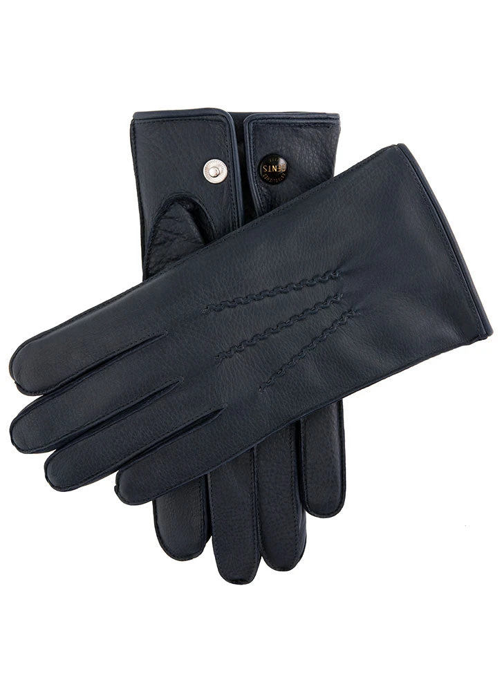 Men's Heritage Three-Point Fur-Lined Deerskin Leather Gloves 4 Men's Heritage Three-Point Fur-Lined Deerskin Leather Gloves - Image 4
