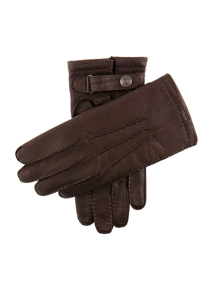 Men's Heritage Handsewn Three-Point Cashmere-Lined Deerskin Leather Gloves 2 Men's Heritage Handsewn Three-Point Cashmere-Lined Deerskin Leather Gloves - Image 2