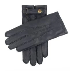 Men's Heritage Handsewn Three-Point Cashmere-Lined Deerskin Leather Gloves 11 Men's Heritage Handsewn Three-Point Cashmere-Lined Deerskin Leather Gloves -Dents Luxury Accessories Sales 15 1550 Black Blue