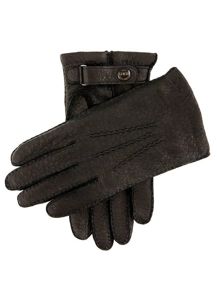 Men's Heritage Handsewn Three-Point Cashmere-Lined Peccary Leather Gloves 9 Men's Heritage Handsewn Three-Point Cashmere-Lined Peccary Leather Gloves - Image 9