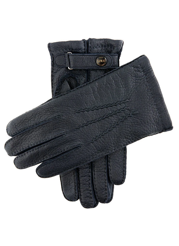 Men's Heritage Handsewn Three-Point Cashmere-Lined Peccary Leather Gloves 10 Men's Heritage Handsewn Three-Point Cashmere-Lined Peccary Leather Gloves - Image 10