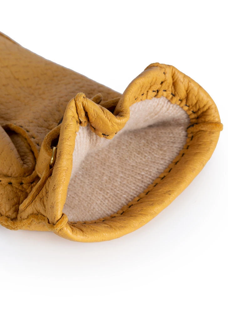 Men's Heritage Handsewn Three-Point Cashmere-Lined Peccary Leather Gloves 6 Men's Heritage Handsewn Three-Point Cashmere-Lined Peccary Leather Gloves - Image 6