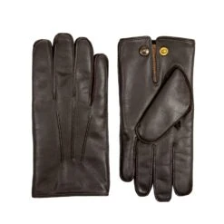 Men's Heritage Three-Point Fur-Lined Leather Gloves 24 Men's Heritage Three-Point Fur-Lined Leather Gloves -Dents Luxury Accessories Sales 15 1590 Brown Beige 1