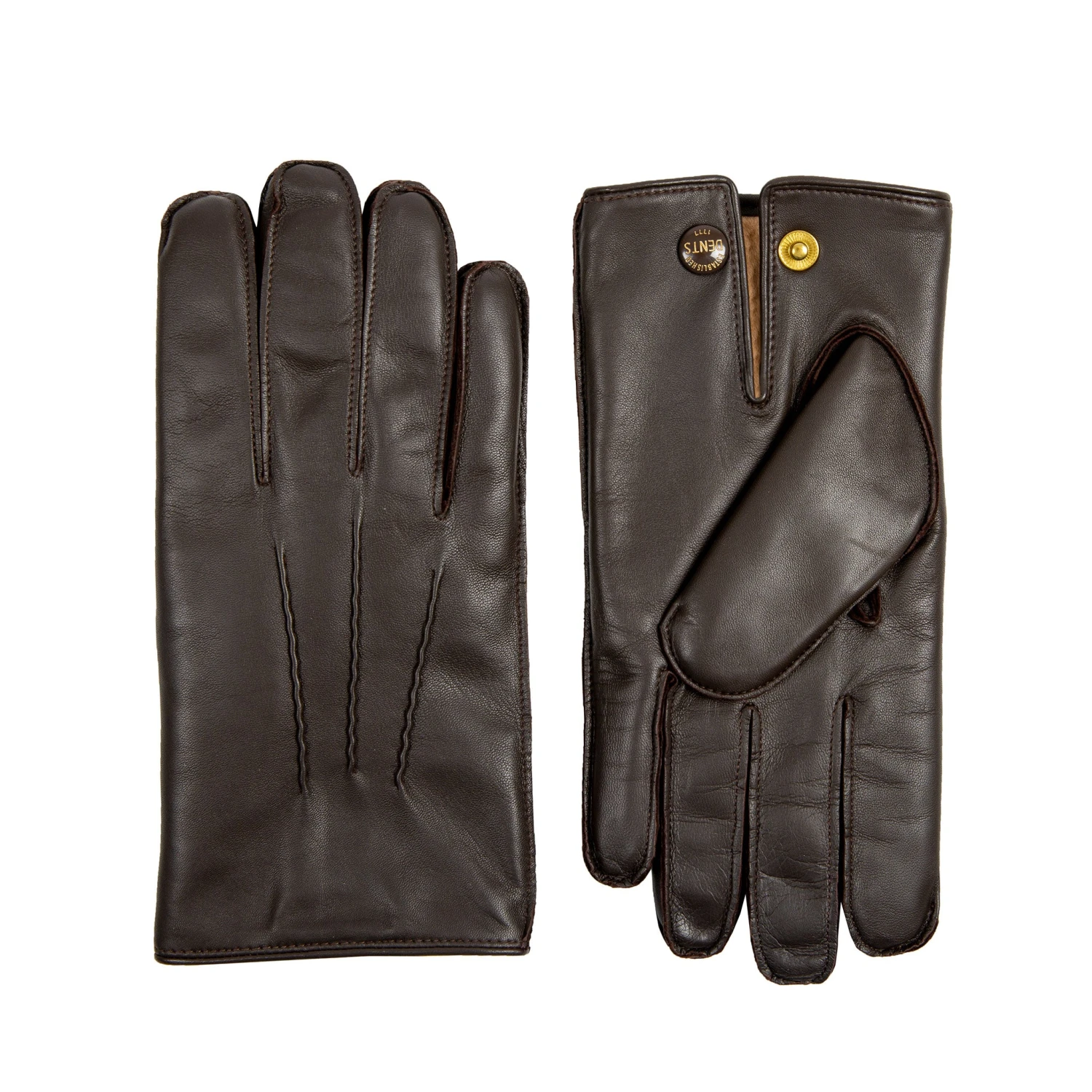 Men's Heritage Three-Point Fur-Lined Leather Gloves 5 Men's Heritage Three-Point Fur-Lined Leather Gloves - Image 5