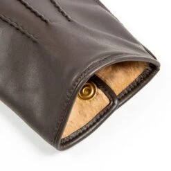 Men's Heritage Three-Point Fur-Lined Leather Gloves 27 Men's Heritage Three-Point Fur-Lined Leather Gloves -Dents Luxury Accessories Sales 15 1590 Brown Beige 8