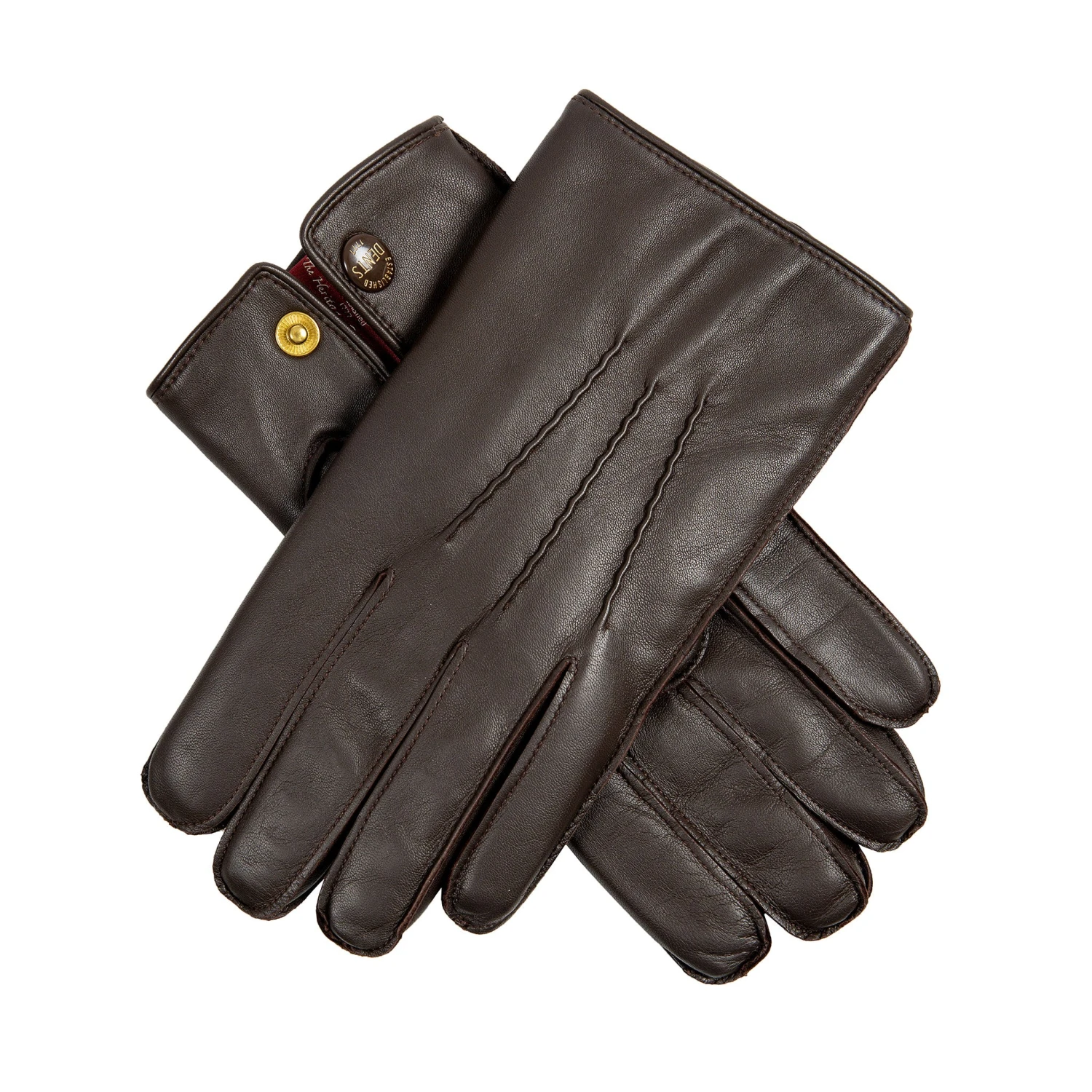 Men's Heritage Three-Point Fur-Lined Leather Gloves 4 Men's Heritage Three-Point Fur-Lined Leather Gloves - Image 4