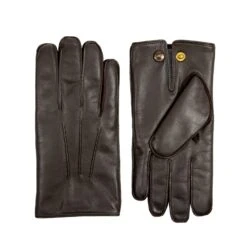 Men's Heritage Three-Point Fur-Lined Leather Gloves 34 Men's Heritage Three-Point Fur-Lined Leather Gloves -Dents Luxury Accessories Sales 15 1590 Brown Grey 1