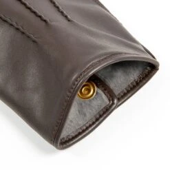 Men's Heritage Three-Point Fur-Lined Leather Gloves 37 Men's Heritage Three-Point Fur-Lined Leather Gloves -Dents Luxury Accessories Sales 15 1590 Brown Grey 8
