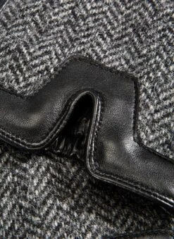 Men's Heritage Cashmere-Lined Abraham Moon Herringbone Tweed And Leather Gloves -Dents Luxury Accessories Sales 15 1636 black 1 0d7b8ff4 703e 4f31 94c4 dfdf39b871f9