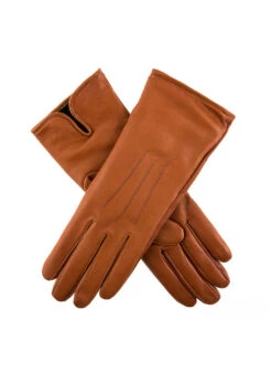 Women's Heritage Three-Point Cashmere-Lined Leather Gloves 8 Women's Heritage Three-Point Cashmere-Lined Leather Gloves -Dents Luxury Accessories Sales 17 1029 Cognac