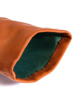 Women's Heritage Three-Point Silk-Lined Leather Gloves -Dents Luxury Accessories Sales 17 1048 cognac 3