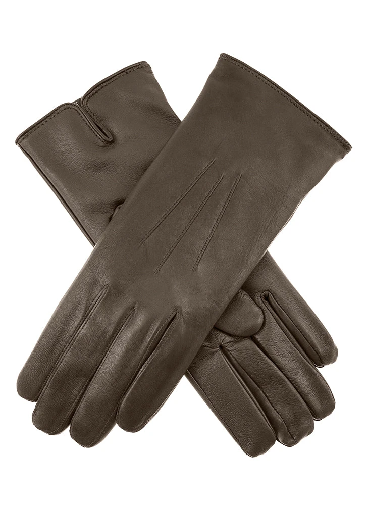 Women's Heritage Touchscreen Three-Point Cashmere-Lined Leather Gloves 2 Women's Heritage Touchscreen Three-Point Cashmere-Lined Leather Gloves - Image 2