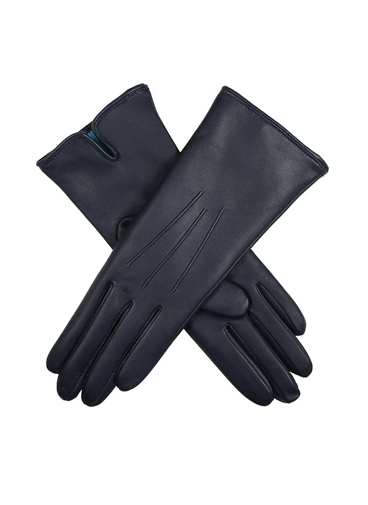 Women's Heritage Touchscreen Three-Point Cashmere-Lined Leather Gloves 1 Women's Heritage Touchscreen Three-Point Cashmere-Lined Leather Gloves