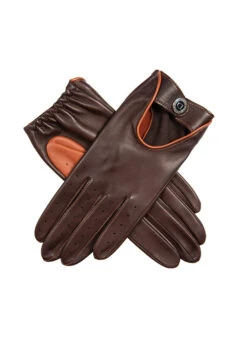Women's Heritage Contrast Colour Leather Driving Gloves