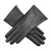 Women’s Heritage Touchscreen Three-Point Fur-Lined Leather Gloves