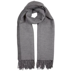 Men's Reversible Breton Stripe Scarf With Tassels