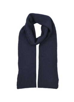 Men's Ribbed Lambswool Blend Knitted Scarf -Dents Luxury Accessories Sales 2 2283MainWebPortrait