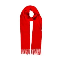 Men's Lambswool Scarf With Tassels