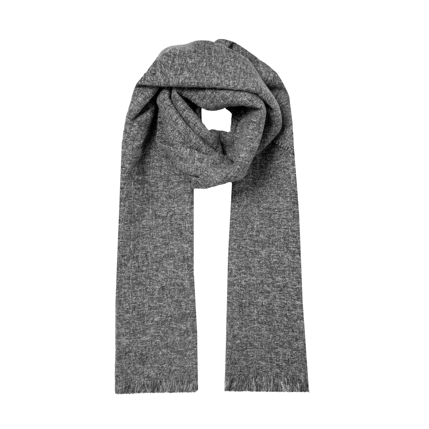 Men’s Marl Scarf With Fringe Ends 1 Men’s Marl Scarf With Fringe Ends