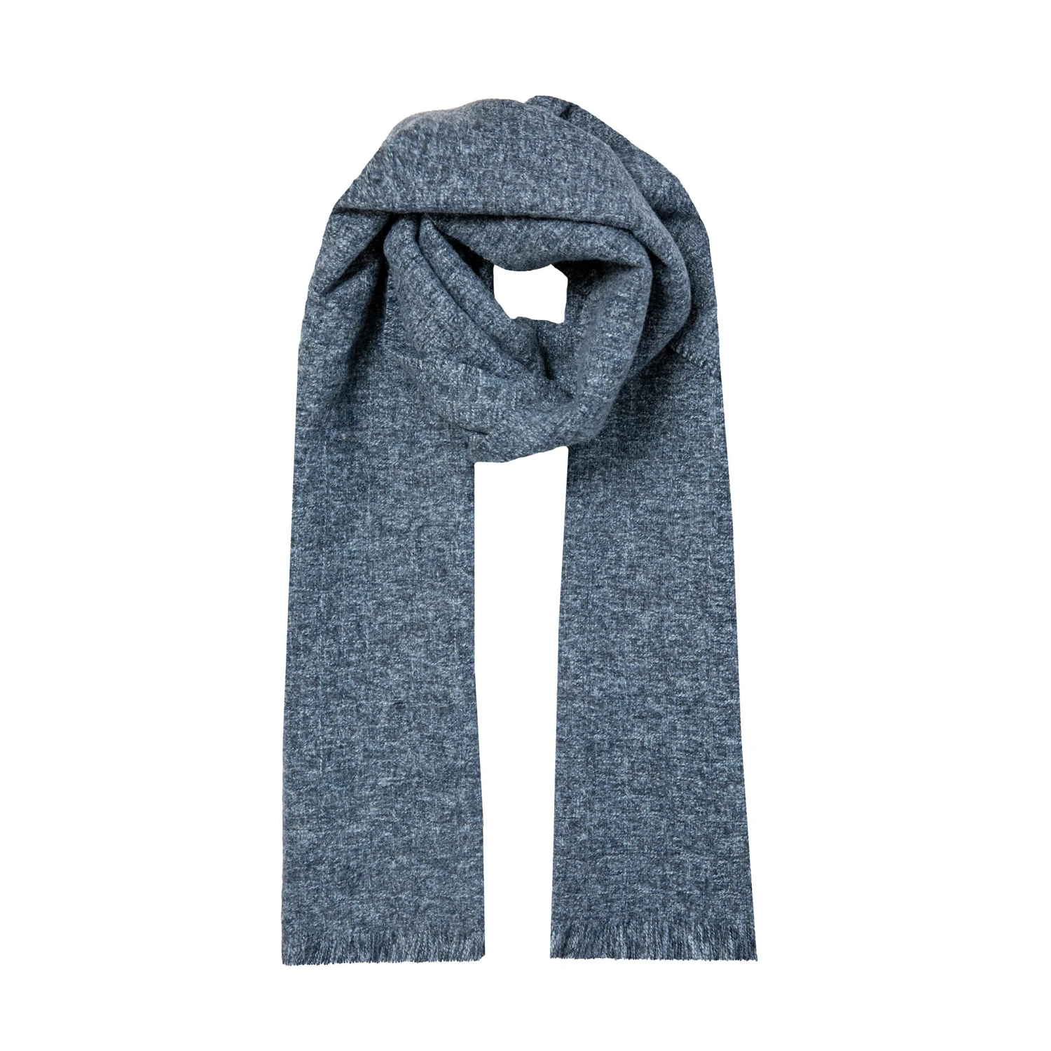 Men’s Marl Scarf With Fringe Ends 2 Men’s Marl Scarf With Fringe Ends - Image 2
