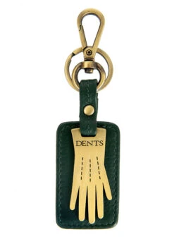 Dents Glove Keyring With Gift Box -Dents Luxury Accessories Sales 23 1005 bottle green antique brass