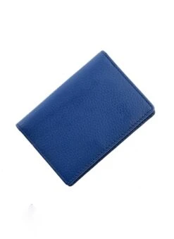 Men's Pebble Grain Leather Card Holder With RFID Blocking -Dents Luxury Accessories Sales 23 5500 20royal 20blue 20 3
