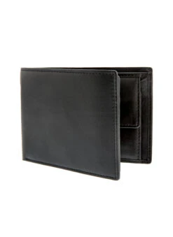Dents Luxury Accessories Sales 9 Men's Smooth Nappa Leather Trifold Wallet With RFID Blocking And Coin Purse