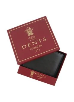 Men's Smooth Nappa Leather Trifold Wallet With RFID Blocking And Coin Purse -Dents Luxury Accessories Sales 23 5518 20black 20 9