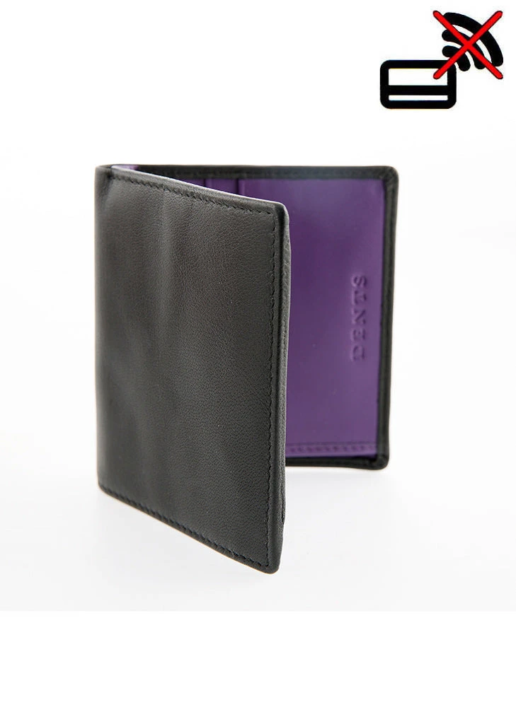 Men's Small Smooth Nappa Leather Wallet With RFID Blocking And Coin Purse 1 Men's Small Smooth Nappa Leather Wallet With RFID Blocking And Coin Purse