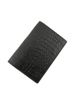 Crocodile Print Leather Passport Holder With RFID Blocking -Dents Luxury Accessories Sales 23 5533Black 2