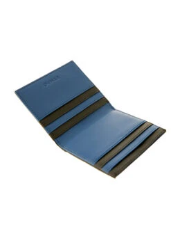 Men's Two-Colour Smooth Nappa Leather Bifold Wallet With RFID Blocking -Dents Luxury Accessories Sales 23 5541BlackRoyalBlue3