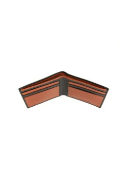 Men's Two-Colour Smooth Nappa Leather Bifold Wallet With RFID Blocking -Dents Luxury Accessories Sales 23 5541 20black high tan 3