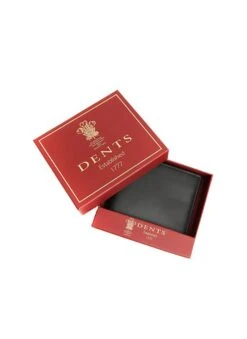 Men's Two-Colour Smooth Nappa Leather Bifold Wallet With RFID Blocking -Dents Luxury Accessories Sales 23 5541 20black high tan 4