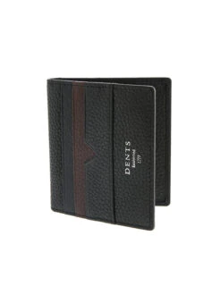 Pebble Grain Leather Card Holder With RFID Blocking Protection