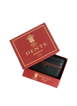 Pebble Grain Leather Card Holder With RFID Blocking Protection -Dents Luxury Accessories Sales 23 5542BlackBrown 4